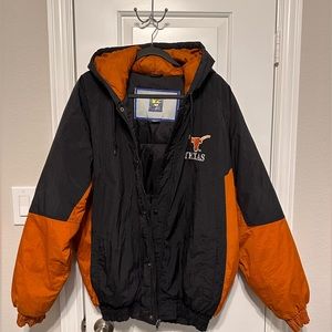 A1 Vintage 90s Competitor Texas Longhorns Jacket Adult XL Black Orange Mens